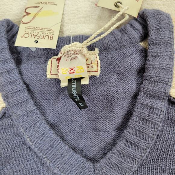 Vintage Buffalo David Bitton Sweater Mens Size Medium Lambswool NWT RN 85706 - Picture 15 of 16